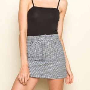 BRANDY MELVILLE// Gingham Juliette Skirt